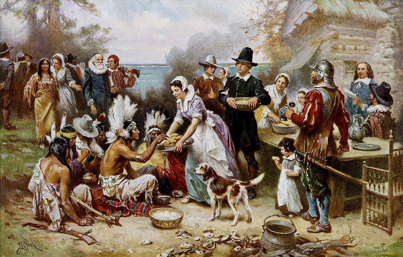 Jean Leon Gerome Ferris The First Thanksgiving France oil painting art